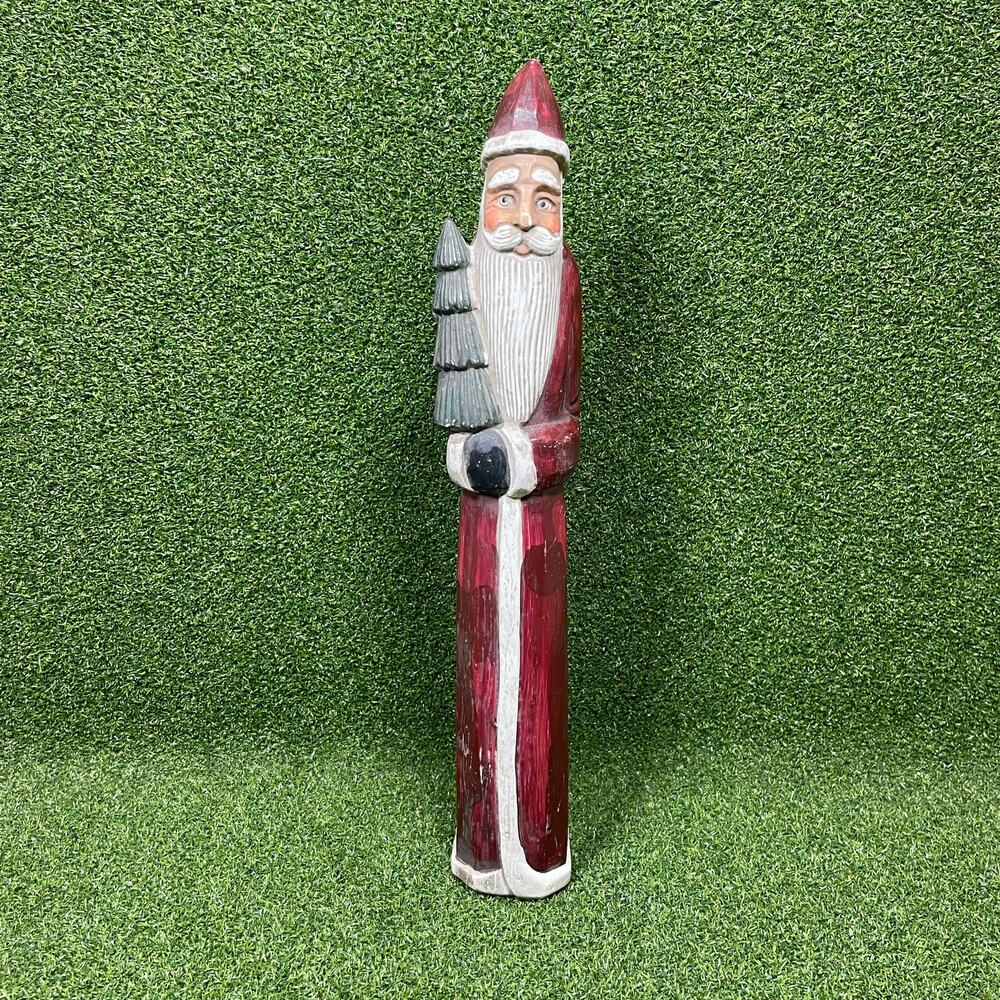 Vintage Inspired Old World Santa Claus Rustic Home Decor Figurine 14"